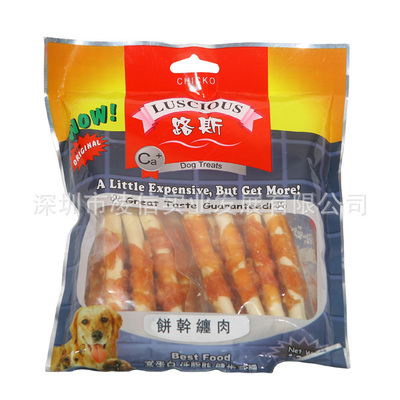 解析路斯饼干缠肉180g 宠物零食批发的优选之道